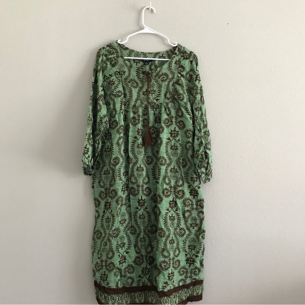Trio Set Studio Park x Amy Stran Tall Textured Cotton Dress with Belt